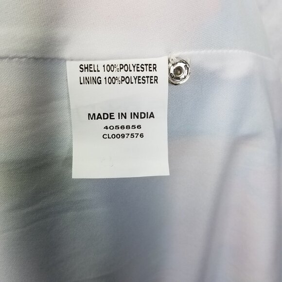 Eshakti Wrap Dress Midi S Dolman Sleeve Blue Floral Print Crepe Lined Tie Waist - Picture 12 of 16